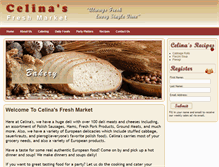 Tablet Screenshot of celinasfreshmarket.com